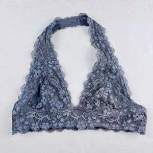 Free People intimately Free green lace halter bralette unlined medium